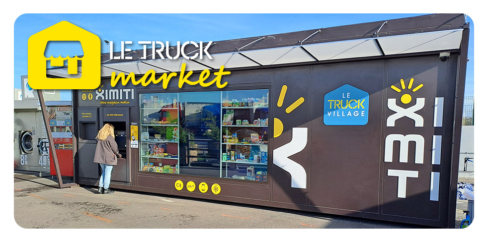 Le Truck Market à Le Truck Village, terminal de fret d'Eurotunnel